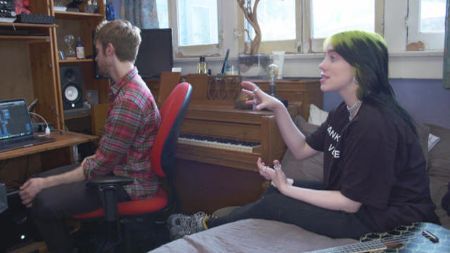 Billie Eilish and her brother Finneas produced all the songs at the studio they created at their parent's home.